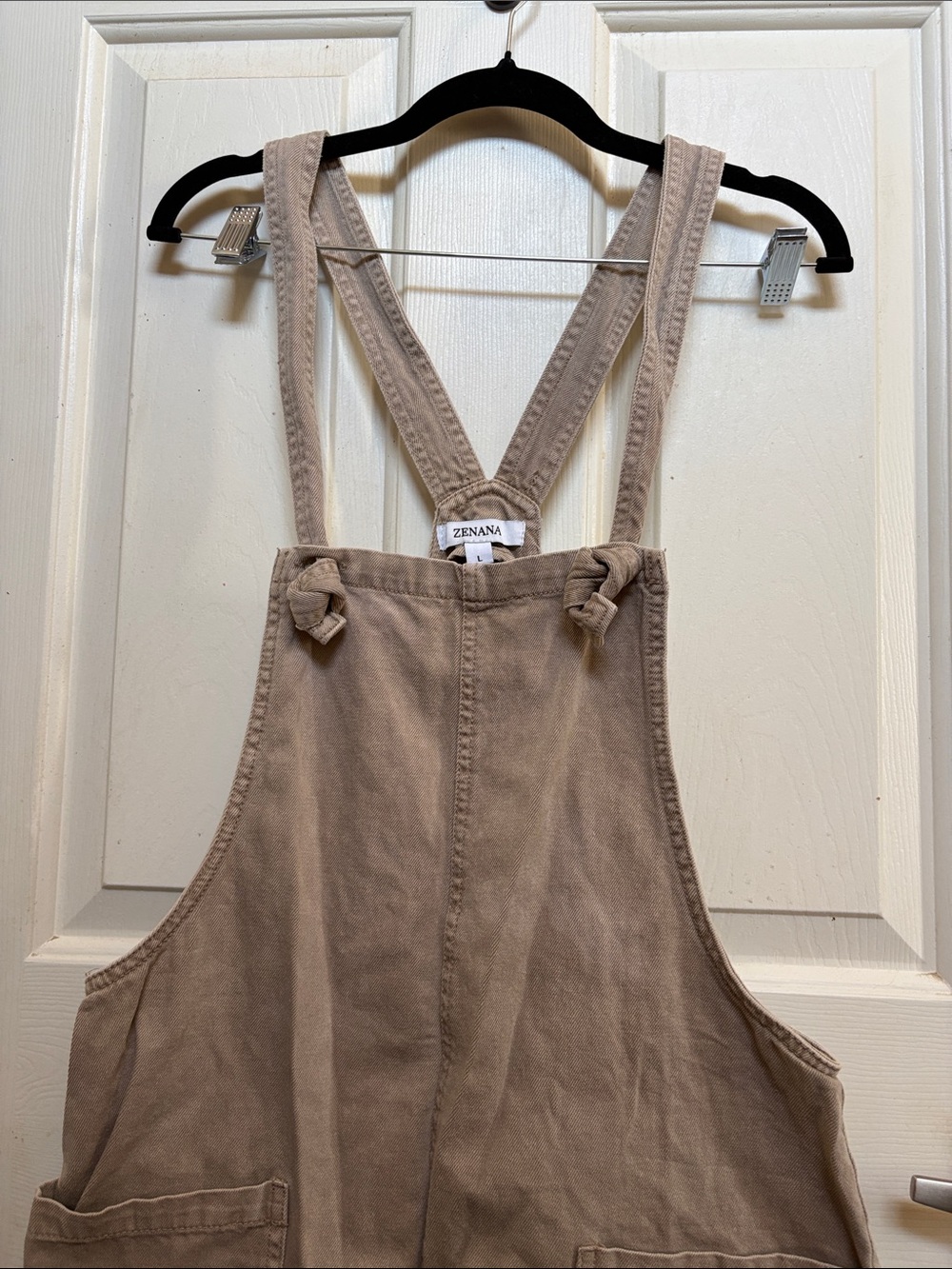 ZENANA Women’s Tan Denim Overalls